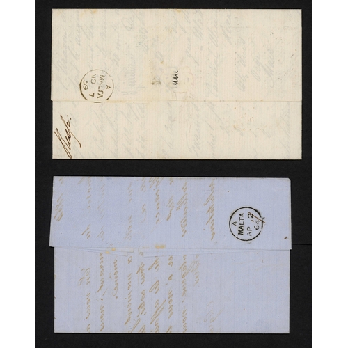 292 - MALTA/SPAIN - TWO UNPAID COVERS TO MALTA 