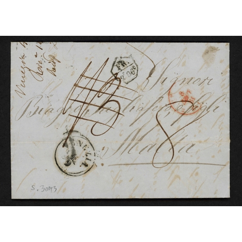 293 - MALTA/VENICE/SWITZERLAND - THREE UNPAID COVERS TO MALTA WITH 