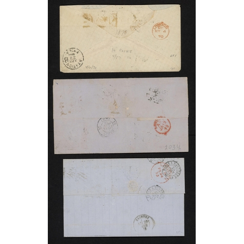 309 - U.S.A./FRANCE - THREE UNPAID COVERS WITH 