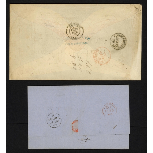 316 - HAITI - TWO UNPAID COVERS TO LE HAVRE WITH 