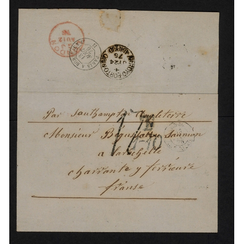 320 - PUERTO RICO/FRANCE - UNPAID COVER TO LA ROCHELLE VIA LONDON WITH 