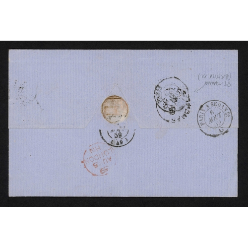 321 - SAINT THOMAS/FRANCE - UNPAID COVER TO MARNE WITH HEXAGON 