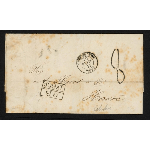 345 - COLOMBIA/FRANCE/SWITZERLAND - TWO UNPAID COVERS TO LE HAVRE OR NEUCHATEL WITH BOXED 