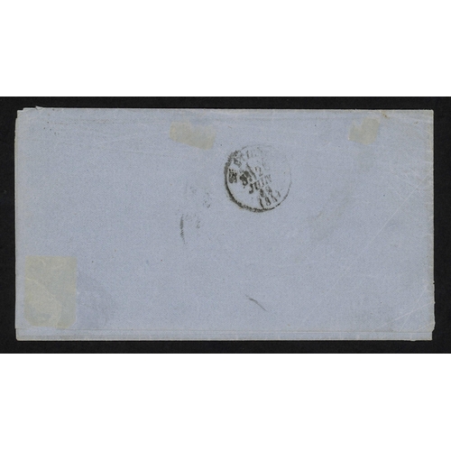 381 - INDIA - UNPAID WRAPPER TO ST. ETIENNE WITH HEXAGON 