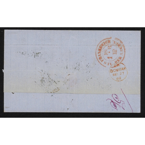 383 - INDIA/RUSSIA - UNPAID COVER FROM CALCUTTA WITH SCARCE BOXED 