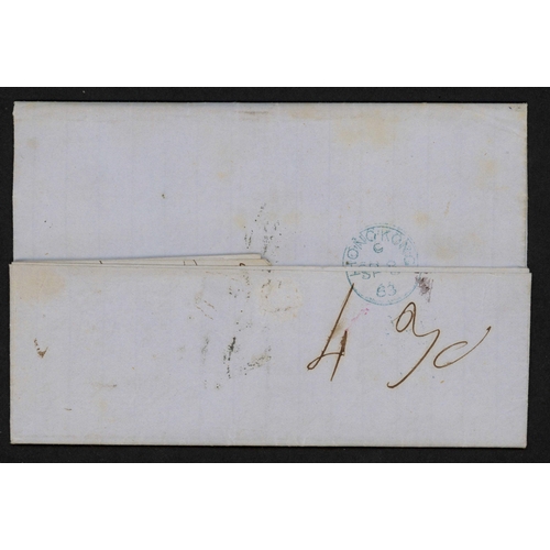 394 - HONG KONG/YOKOHAMA - UNPAID EARLY COVER EX. JAPAN TO FRANCE WITH HONG KONG DIAMOND 