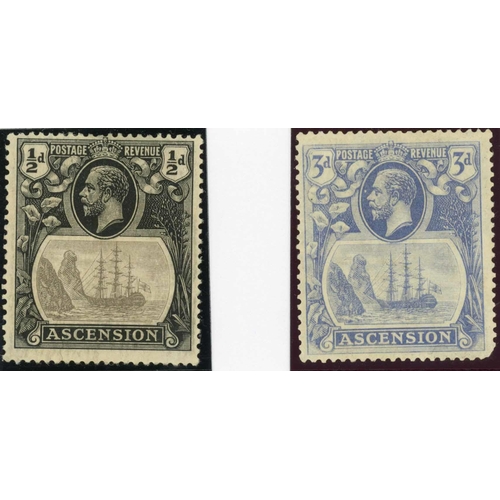 467 - 1924-33 MINT GROUP with ½d , 1d (3) to 3/- (diagonal crease), ½d mint pair and used single (blunt co... 