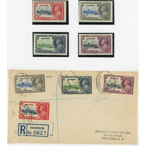 476 - 1934 & 1935 FIRST DAY COVERS with 2 July 1935 large env. registered to Fowey with 1934 ½d to 5d. Ano... 