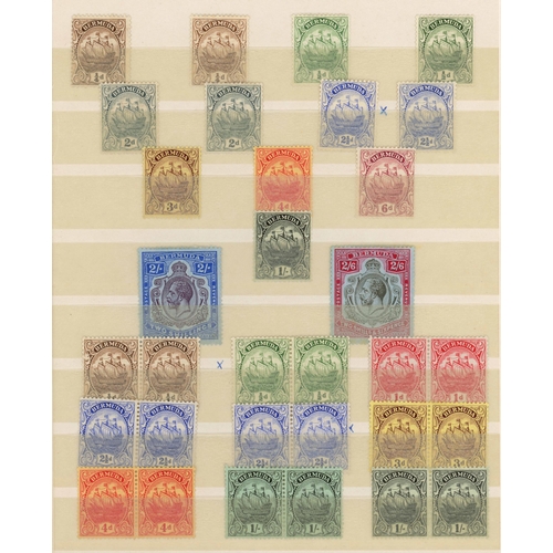 569 - FINE 1865-1968 MINT/USED SETS & RANGES WITH HIGH VALUES: Stockbook with many shades, some mint block... 