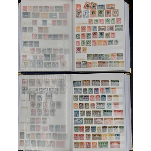 63 - BRITISH EMPIRE QV-KGV COLLECTION: Two large stock books containing a mint & used collection with com... 