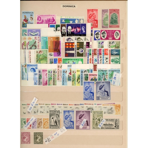 66 - CARIBBEAN, PACIFIC & AFRICAN COMMONWEALTH SETS & RANGES: Large stockbook well-filled with smaller Ca... 