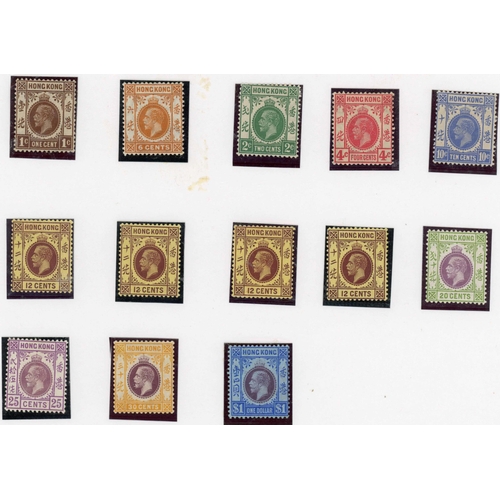 818 - 1912-22 KGV ISSUE with mint 1c, 2c (2), to 6c (8, inc. a block of six), 10c, 12c (4), 20c, 25c, 30c ... 