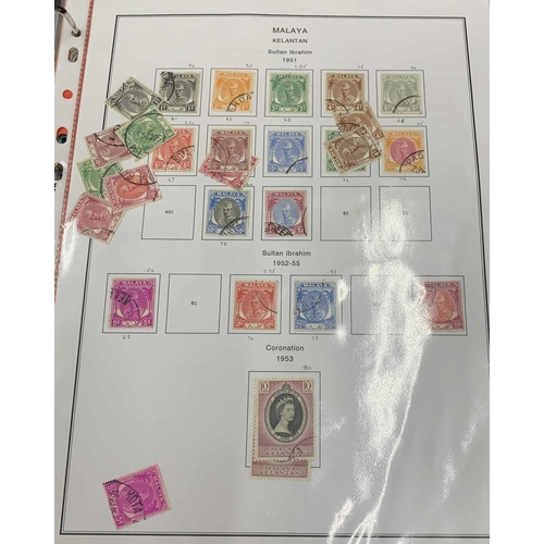 880 - COLLECTION: Stamps of Malaya Straits Settlements and Malaya individual states compiled in 2 albums, ... 