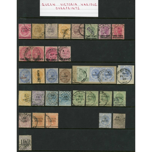 882 - 1867-1900 Q.V. MINT AND USED COLLECTION inc mint 1883-99 values to 32c, and various overprint/surcha... 