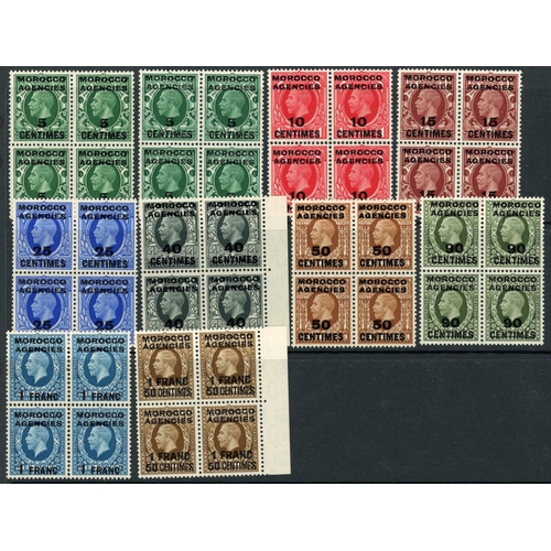 889 - KEVII-KGV MINT RANGES INC. BLOCKS: Presented on two stock sheets, Spanish currency issue includes KE... 