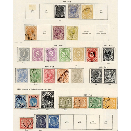 93 - MISCELLANY OF STAMPS AND COVERS: Curacao (on album pages 1873-1920), El Salvador, Guinea Francaise, ... 