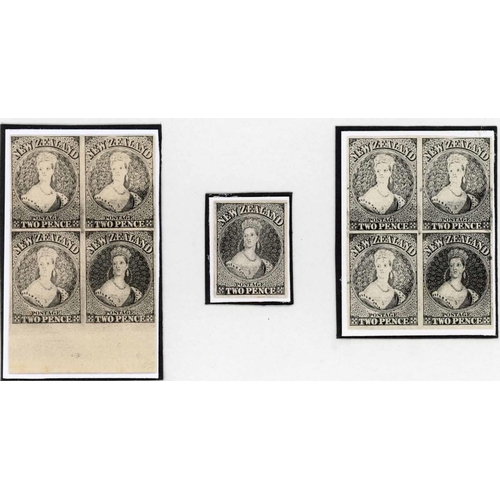 936 - HAUSBERG & JOLLIFFE REPRINTS: Selection of Hausberg reprints in black on thick card 6 values, each i... 