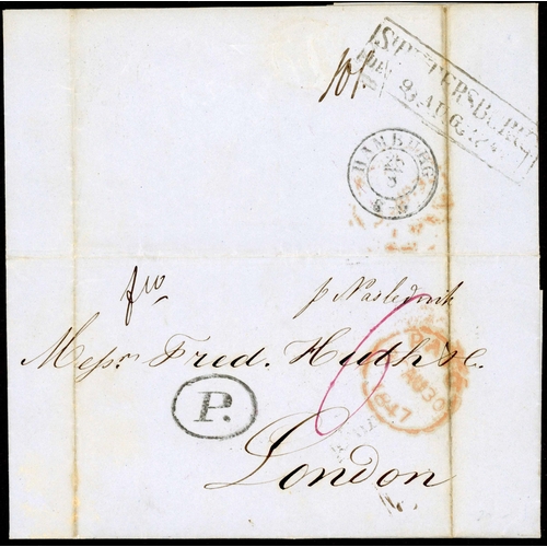 193 - FINLAND - THE ALAND SEA ROUTE: 1821-1847 unusual collection with 1821 EL St Petersburg to Warrington... 