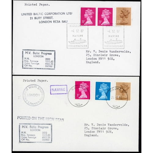 194 - FINLAND: 1903-1997 group with 1903 PS PC Wiborg to Bremen with uncommon WIBORG illus ship hs (Hos101... 