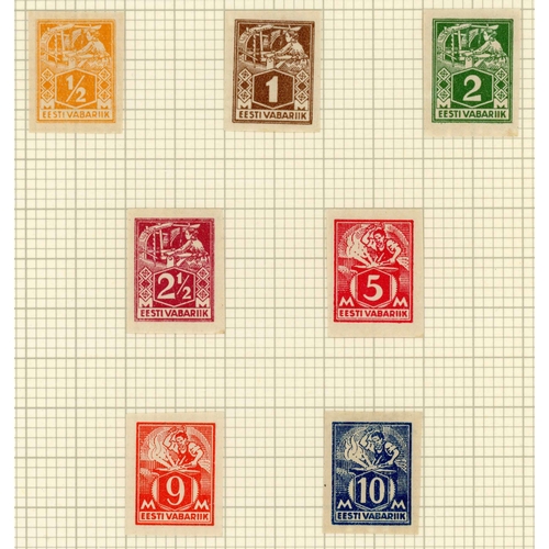 668 - SPECIALISED MINT COLLECTION ON ALBUM/DISPLAY LEAVES: 1918-1941 collection with a high degree of comp... 