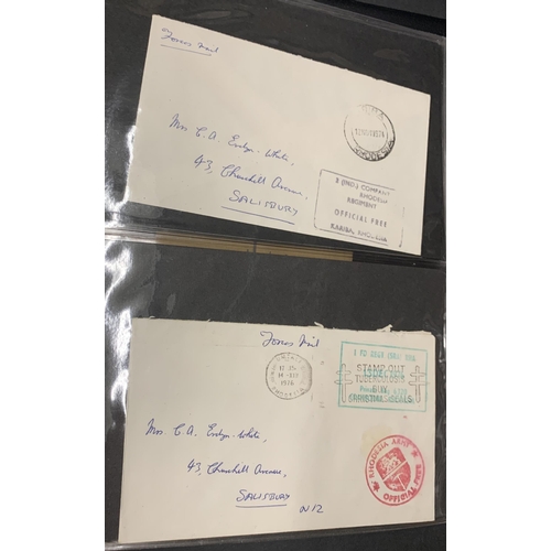 988 - RHODESIA/ZAMBIA COVER COLLECTION - U.D.I., 'BUSH WAR', ETC: Three cover albums housing an early to m... 