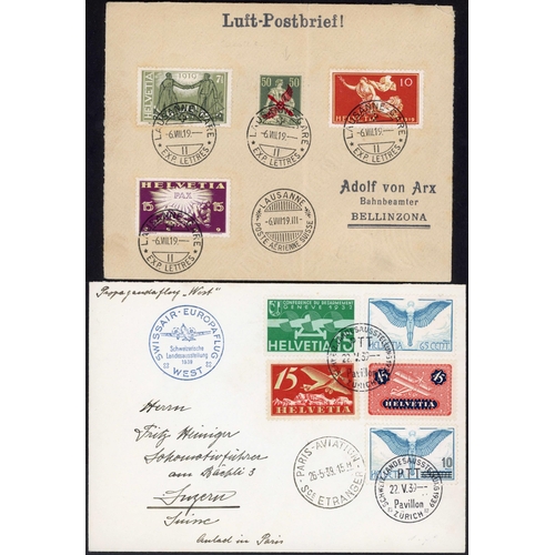 1035 - EARLY AIR MAIL COVER COLLECTION: Range of mostly 1920s/30s First Flight covers. Many fine pictorial ... 