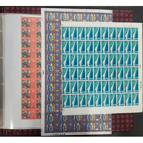 23 - LARGE FORMAT BINDERS/FOLDERS housing an accumulation of mainly GB QEII pre-decimal half-sheets and o... 