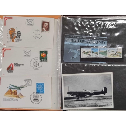 46 - AUSTRIA FDCs/ERSTAGBLATTS, MODERN 'SPITFIRE' COMMEMORATIVE STAMPS & COVERS: Large box file housing c... 