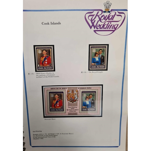 110 - 1978 CORONATION ANNIVERSARY AND 1981 ROYAL WEDDING: Mint collections in six presentation albums with... 