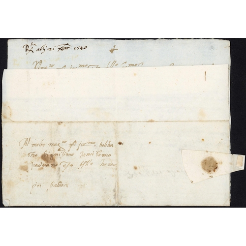 143 - VENETIAN REPUBLIC LETTERS VENICE, PADUA AND VERONA: 1540-1555 trio of EL inc. 1540 personal letter a... 