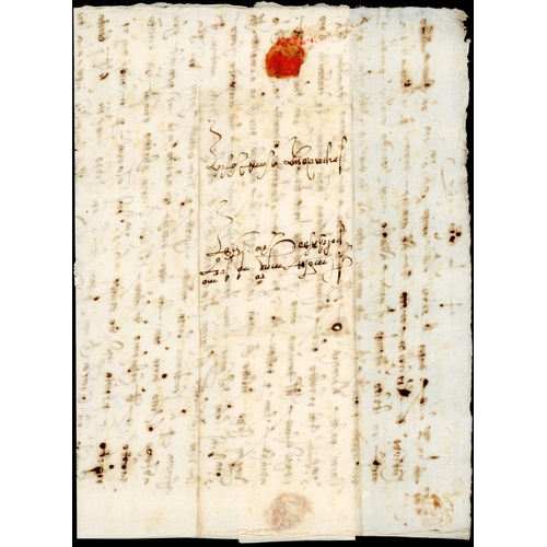 143 - VENETIAN REPUBLIC LETTERS VENICE, PADUA AND VERONA: 1540-1555 trio of EL inc. 1540 personal letter a... 