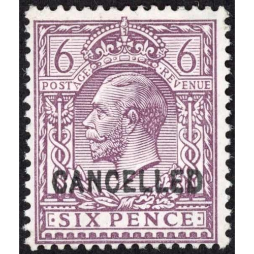 1578 - 1912-13 SIMPLE CYPHER WATERMARK: 1d scarlet, a marginal example (light natural bend) and 6d purple, ... 