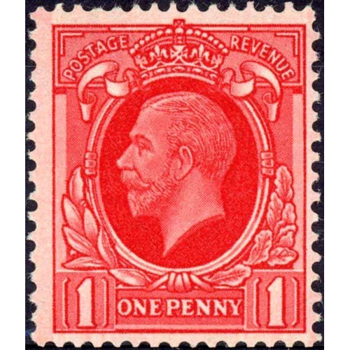 1598 - 1934 PHOTOGRAVURE: 1d scarlet, an unmounted mint example with sideways inverted wmk. A much underrat... 