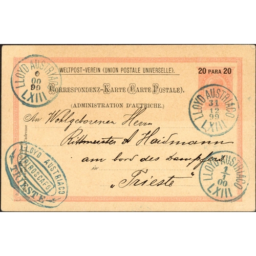 191 - FAR EAST INC. CEYLON, MALAYSIA, JAPAN, PHILIPPINES, ETC: 1894-1911 with scarce 1898 PPC Colombo to A... 