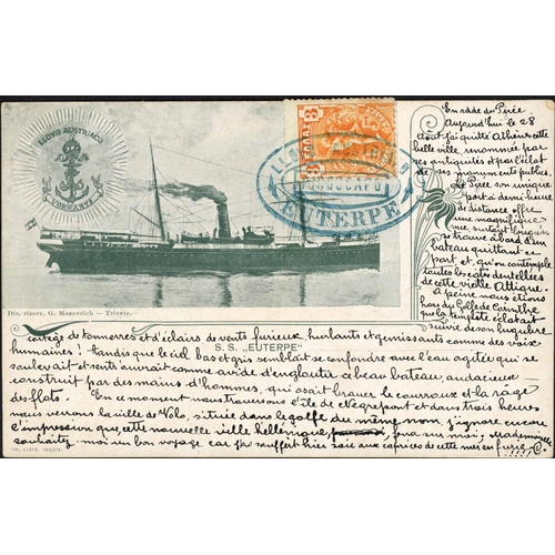 197 - MEDITERRANEAN - GREECE: 1892-1913 selection inc. 1892 Greek Newspaper with part address band tied by... 