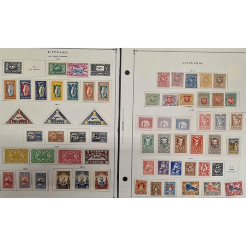 23 - BALTIC STATES, RUSSIA, ROMANIA, ETC: Carton housing several albums/binders with collections of early... 