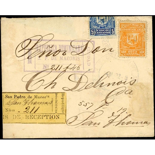 249 - CENTRAL AMERICA - DOMINICAN REPUBLIC/GUATEMALA/HAITI/HONDURAS/MEXICO - COVERS & FORMS: 1895-1941 col... 