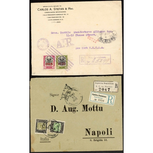 249 - CENTRAL AMERICA - DOMINICAN REPUBLIC/GUATEMALA/HAITI/HONDURAS/MEXICO - COVERS & FORMS: 1895-1941 col... 