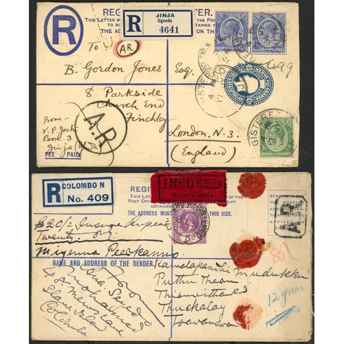 254 - AFRICA - (WEST, SOUTH, EAST & NORTH) - PRE WWII COVERS (+ AZORES & INDIAN OCEAN): 1896-1940 group of... 