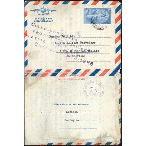 465 - AIR CRASH MAIL - 1960-68 WORLD MIX: A collection on leaves inc. 1960 env. ex Italy to USA carried on... 