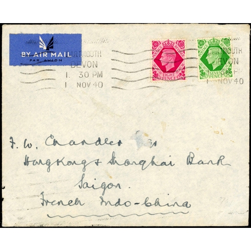 502 - 1931-87 FLOWN COVERS INCLUDING CRASHES - FIRST FLIGHTS AND AIR MAIL LABELS inc. 1 Nov 1940 env beari... 