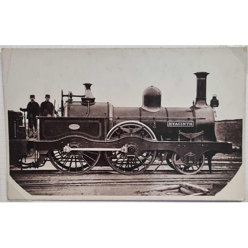 513 - STEAM LOCOMOTIVES: A partially written-up collection of used and unused cards, some with faults, and... 