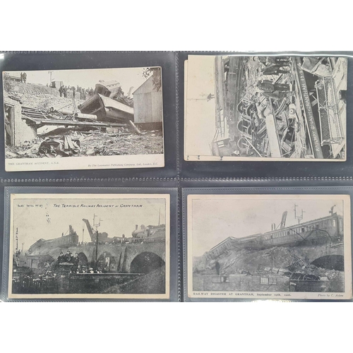 515 - RAILWAY STATIONS: A substantial, all different, collection in an album of mint and used (mainly 1900... 