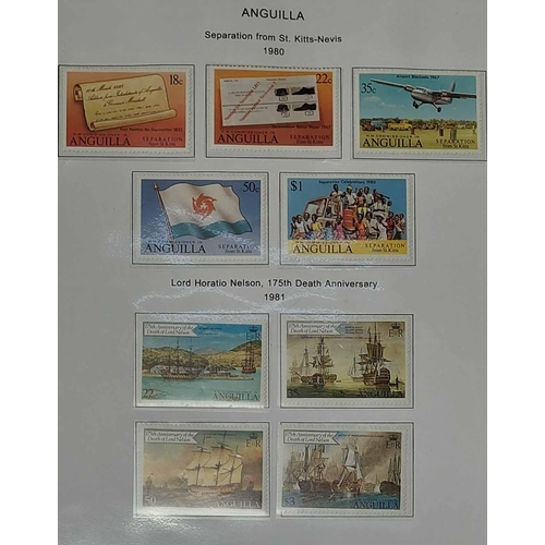 55 - ST. HELENA, BELIZE, BARBUDA, ANGUILLA: Four cartons containing 15 binders with printed pages housing... 