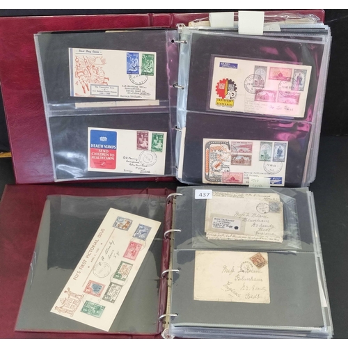 56 - POSTAL HISTORY COLLECTION: A range of covers in two albums from a wide range of countries, mainly 19... 