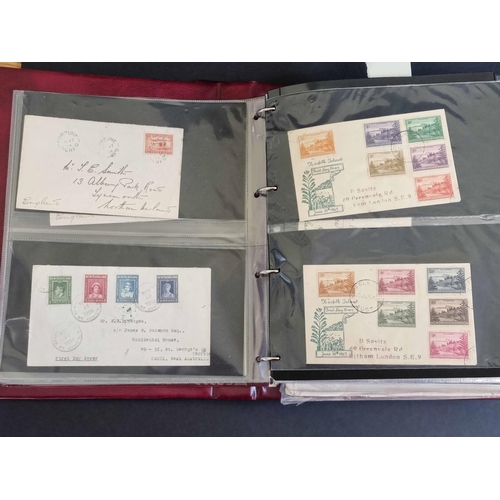 56 - POSTAL HISTORY COLLECTION: A range of covers in two albums from a wide range of countries, mainly 19... 