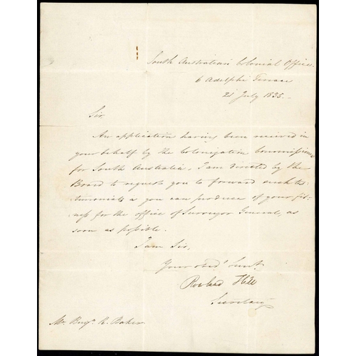 634 - ROWLAND HILL AUTOGRAPHED LETTER: 21st July 1835 EL signed by Hill as Secretary at 