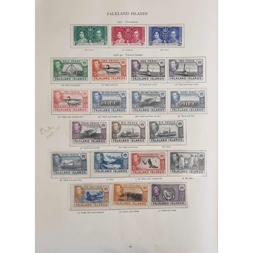 64 - KGVI STAMP COLLECTION: A substantial, predominantly mint, collection  in a Gibbons George VI stamp a... 