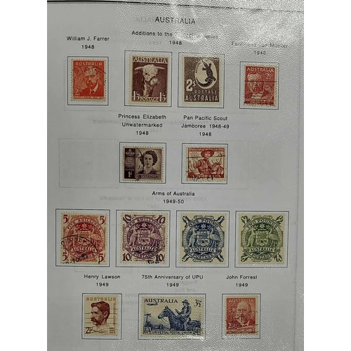 640 - MINT & USED COLLECTION ON PRINTED PAGES: Binder with a mixed mint & used (mostly) collection c.1913-... 