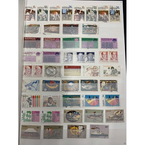 641 - AUSTRALIA & STATES: Mint & used collection in large stock book. Inc. range of KGV heads & Roos to 5/... 